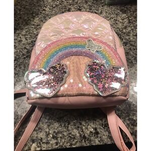 Miss Gwen's OMG Accessories Girl's Back Pack  W/ Rainbows & Butterflies